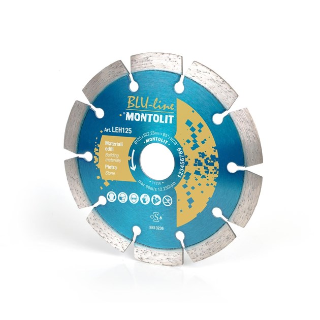 Montolit-DIJAMANTNE REZNE PLOČE, MONTOLIT REZNA PLOČA D.125, 43 EUR, KOM, LEH125, AKCIJA