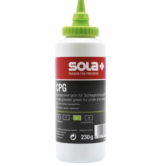 Sola-ŠPAGE ZA OZNAČAVANJE, SOLA KREDA ZA OZNAČAVANJE ZELENA 230 G, 5,79 EUR, KOM, 66153101, AKCIJA